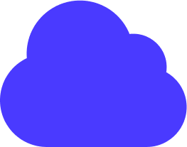 Icône de nuage violet