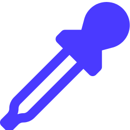Icône de pipette violette