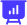 Icône de graphique violet