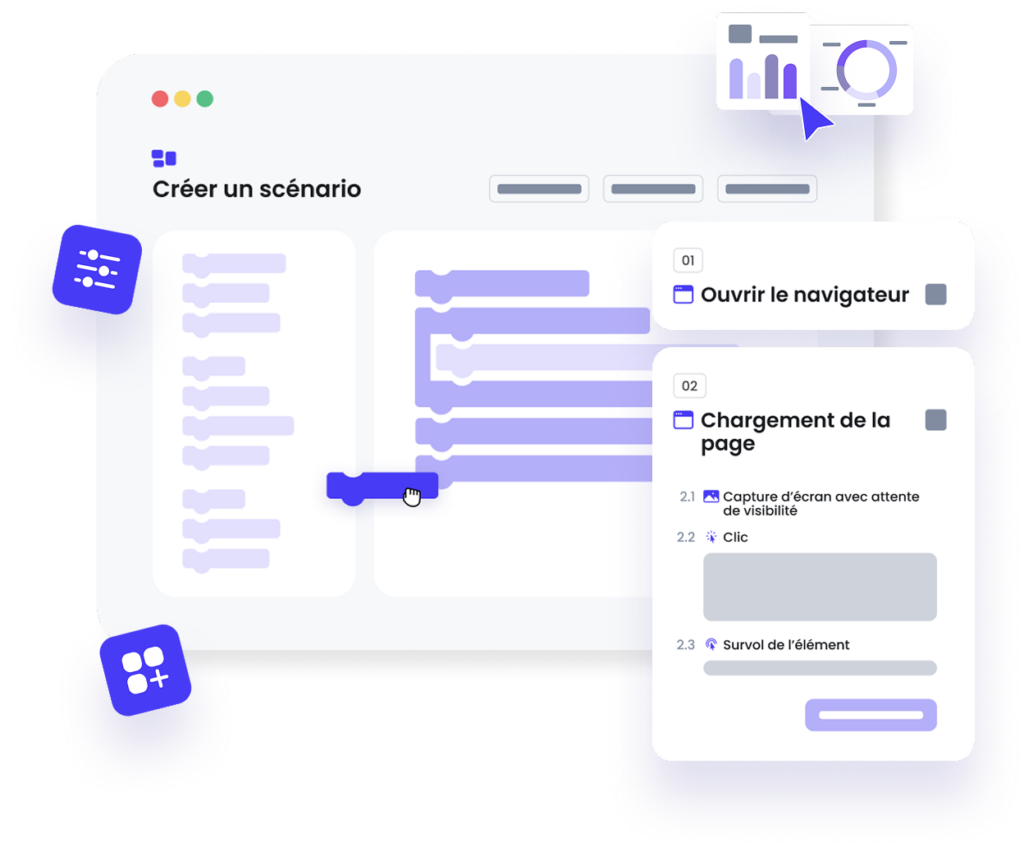 Scénario sur navigateur