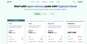 cypress-cloud Choix du logiciel et avis - Framework : Selenium vs Playwright vs Cypress