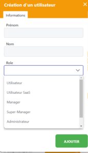 Automatisation de test - Création d'un utilisateurs et permissions associées Fonctionnalités clés d'une plateforme SaaS d'automatisation de test
