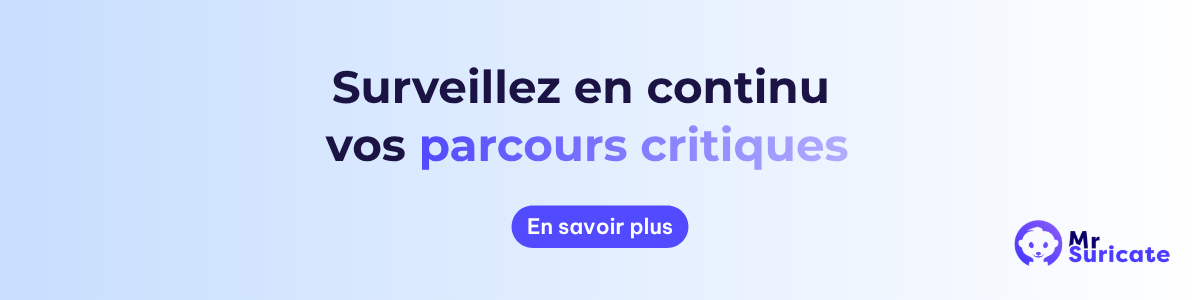 Surveillez en continu vos parcours critiques - Mr Suricate